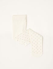 Baby Glitter Spot Tights, Gold (GOLD), large