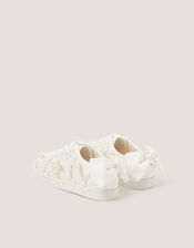 Floral Embroidered Trainers, Ivory (IVORY), large