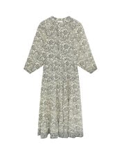 Maison Hotel Antonia Floral Maxi Dress, White (WHITE), large