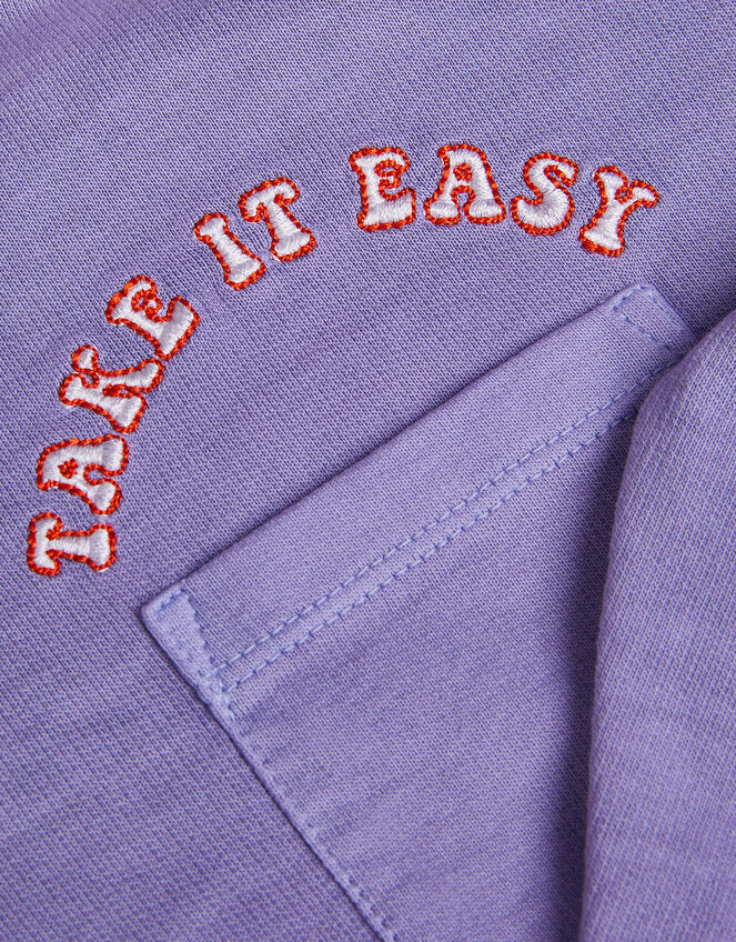 Take It Easy Half-Zip Sweatshirt, Blue (BLUE), large