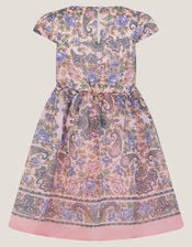 Poppy Floral Paisley Print Dress, Pink (PINK), large