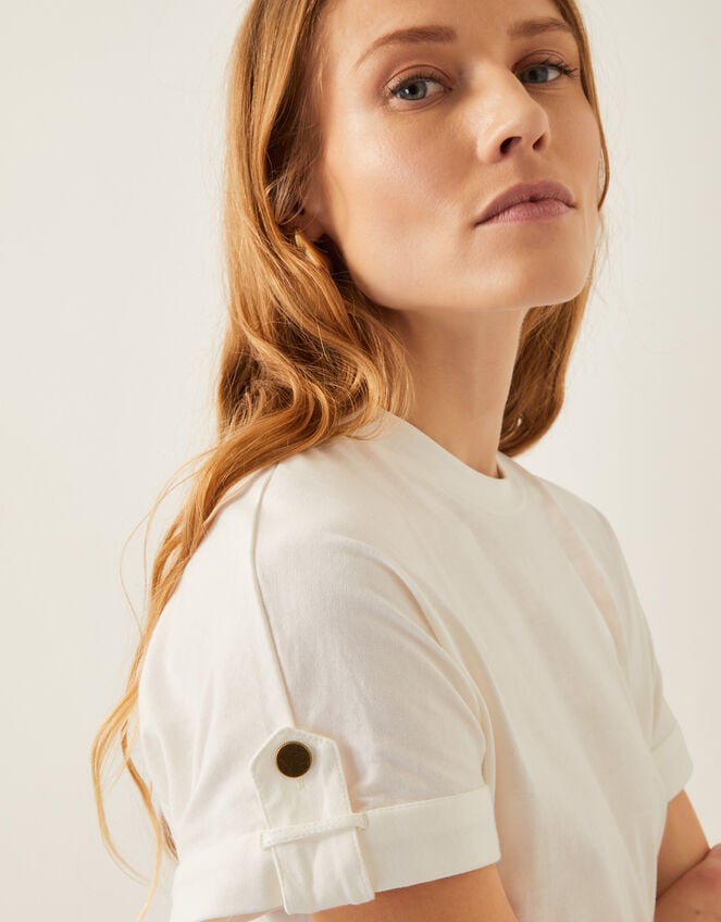 Cali Contrast T-Shirt Midi Dress, Camel (CAMEL), large