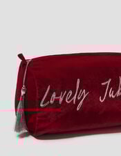 Lovely Jubbly Velvet Make Up Bag, , large