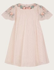 Baby Evi Embellished Tulle Swing Dress, Pink (PINK), large