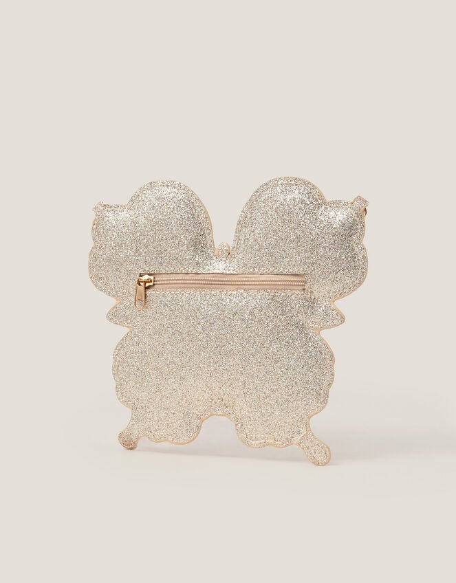 Glitter Butterfly Crossbody Bag, , large