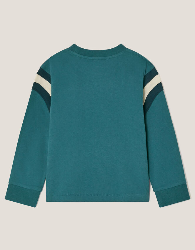 Tiger Logo Long Sleeve Top, Blue (BLUE), large