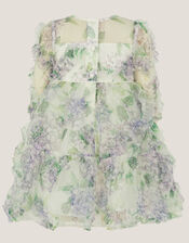 Baby Hydrangea Print Ruffle Dress, Multi (MULTI), large