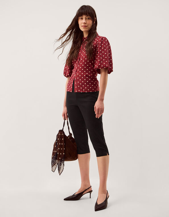 Catalina Capri Trousers, Black (BLACK), large