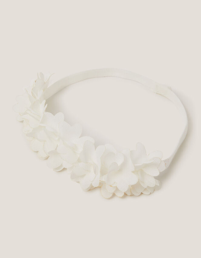 Baby Floral Ruffle Headband, , large
