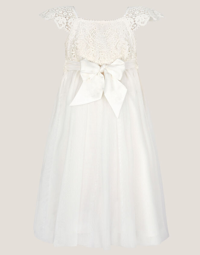 Estella Lace Bodice Dress, Ivory (IVORY), large