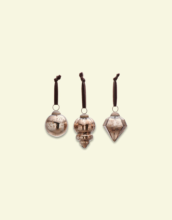 Nkuku Ura Baubles Set of Three, , large