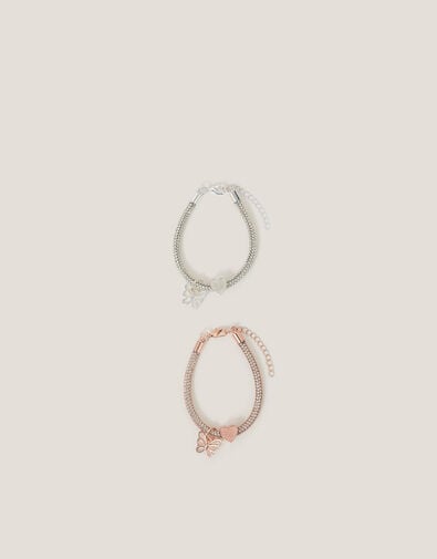 2-Pack Butterfly Encased Bracelets, , large