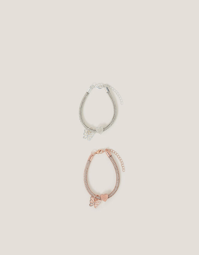 2-Pack Butterfly Encased Bracelets, , large