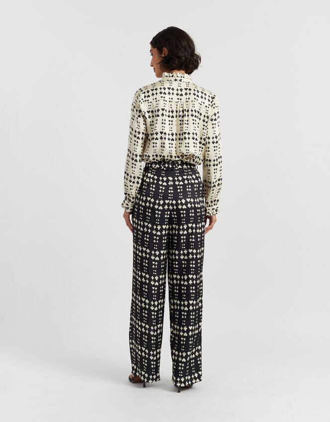 Chinti & Parker Queen of Hearts Suit Trousers, Black (BLACK), large