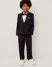 Luca 4-Piece Tuxedo Suit, Black (BLACK), large