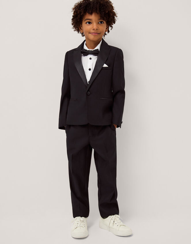 Luca 4-Piece Tuxedo Suit, Black (BLACK), large
