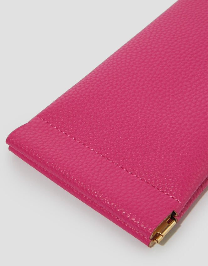 Soft Faux Leather Sunglasses Case, Pink (PINK), large