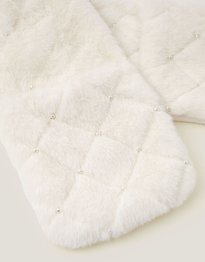 Pearly Cat 3-in-1 Hat Scarf, Ivory (IVORY), large