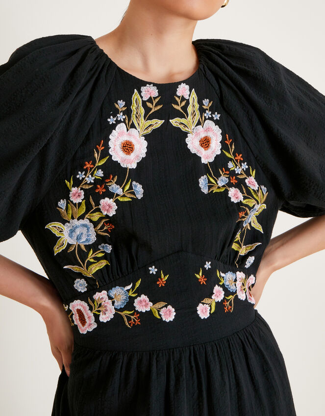 Margot Tea Dress, Black (BLACK), large