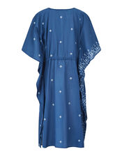 East Petra Embroidered Kaftan, Blue (BLUE), large