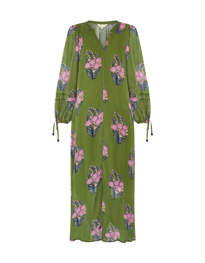East Floral Print Maxi Dress, Green (GREEN), large