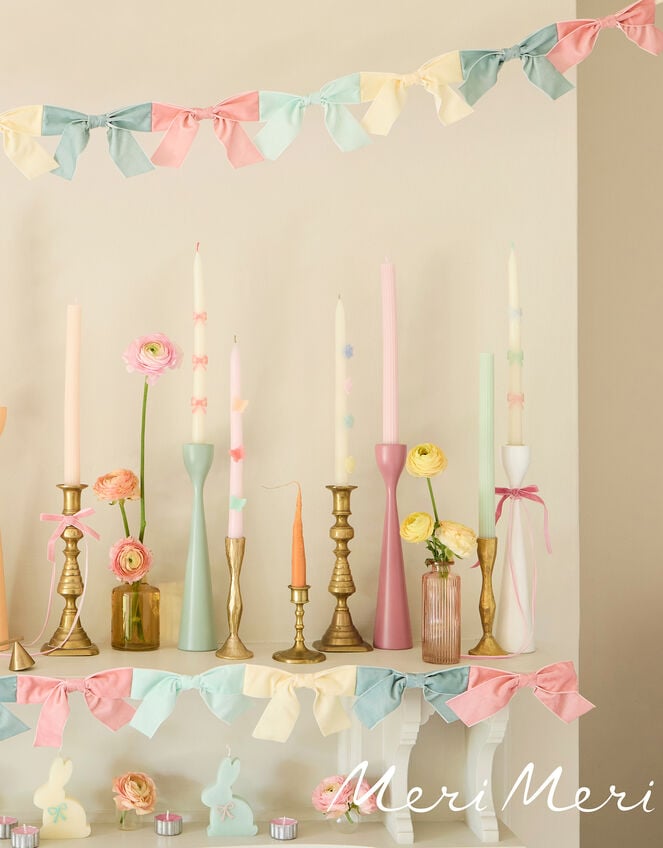 2-Pack Meri Meri Bow Taper Candles, , large