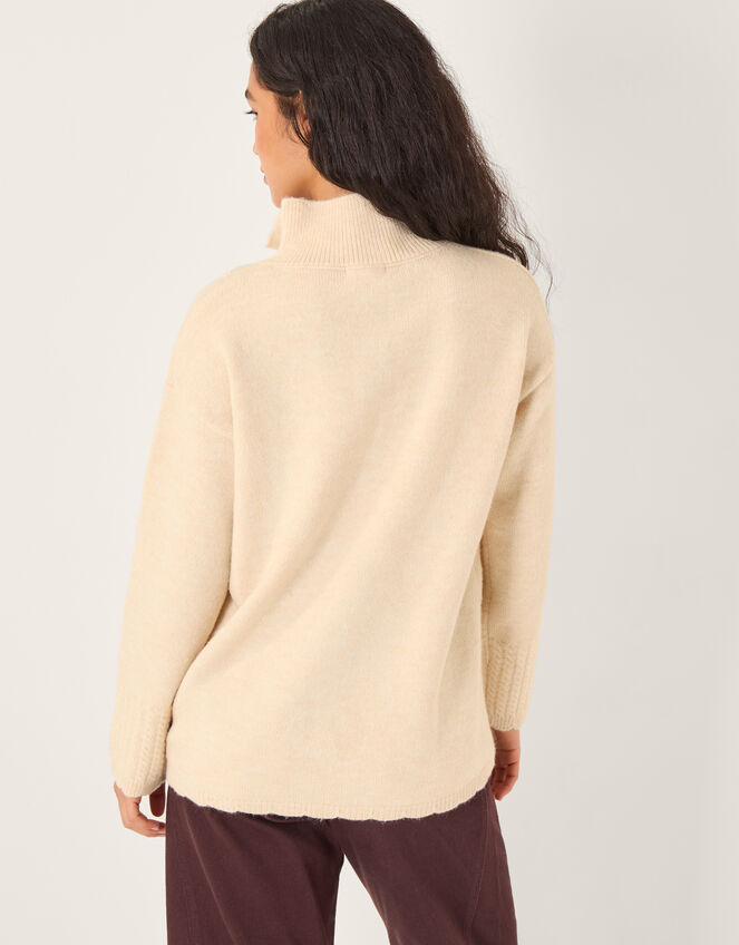 Em Floral Embroidered Knit Jumper, Ivory (IVORY), large