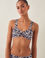 Ania Abstract Print Bikini Top, Black (BLACK), large