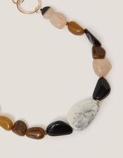 Long Mix Stone Bag Charm, , large