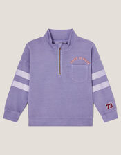 Take It Easy Half-Zip Sweatshirt, Blue (BLUE), large