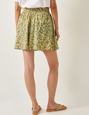 Ania Abstract Batik Print Shorts, Green (GREEN), large