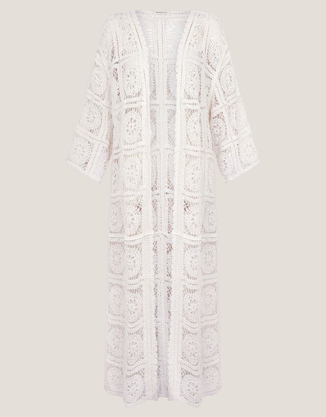Cara Crochet Beach Cover-Up, Ivory (IVORY), large