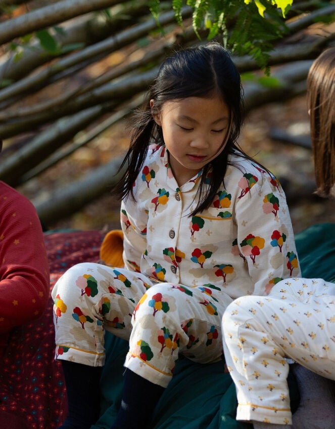 Little Green Radicals Rainbow Tree Pyjamas Set, Multi (MULTI), large