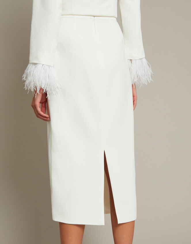 Selah Pencil Bridal Skirt, Ivory (IVORY), large