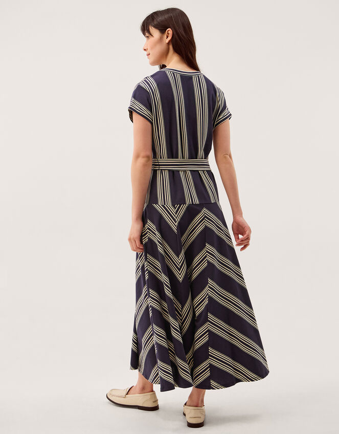 Shilta Stripe Jersey Maxi Dress, Blue (NAVY), large