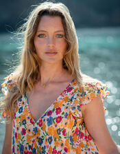 La Galeria Elefante Mediterranean Floral Maxi Dress, Multi (MULTI), large