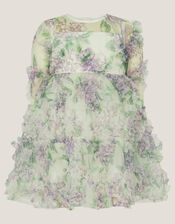 Baby Hydrangea Print Ruffle Dress, Multi (MULTI), large