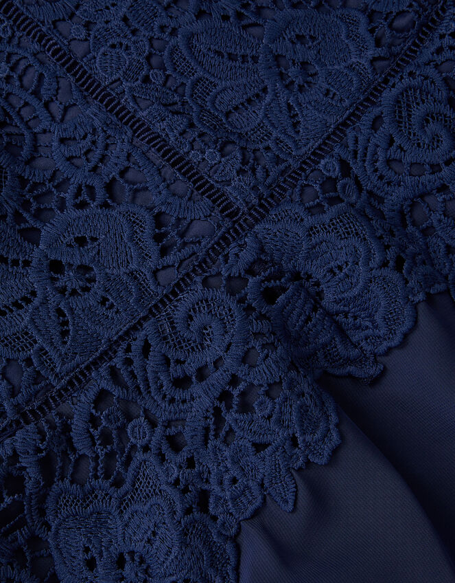 Monica Lace Prom Dress, Blue (NAVY), large