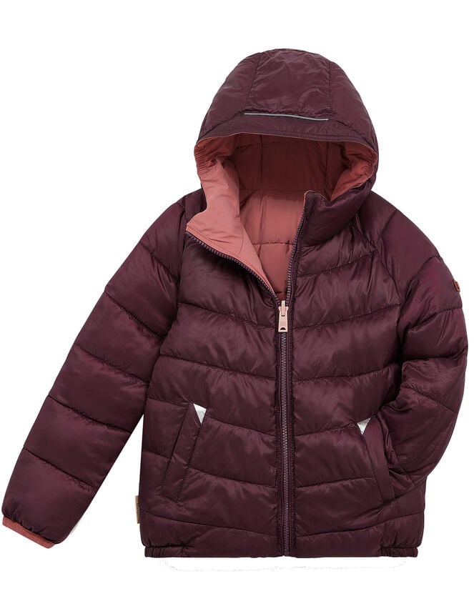 Töastie Reversible Water Repellent Puffer Jacket, Pink (PINK), large