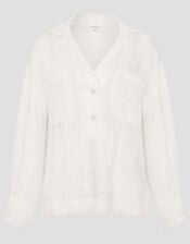 Tilda Textured Shirt, White (WHITE), large