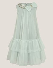 Alex Sequin Swing Party Dress, Green (SAGE), large