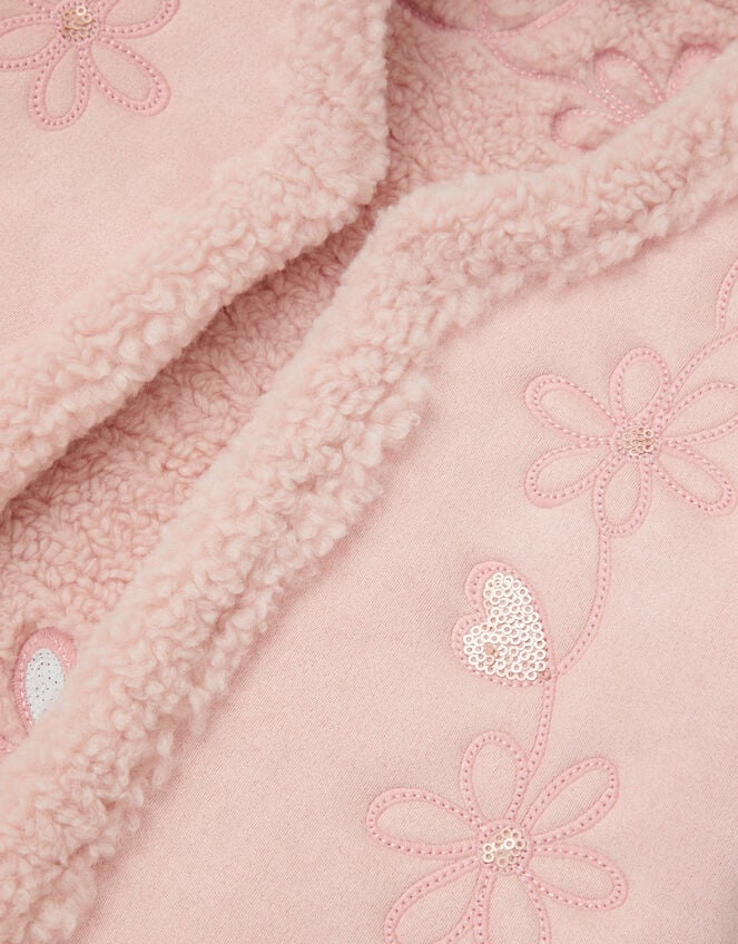 Floral Embellished Suedette Gilet, Pink (PINK), large