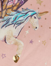 Unicorn Embellished Long Sleeve Top, Purple (PURPLE), large