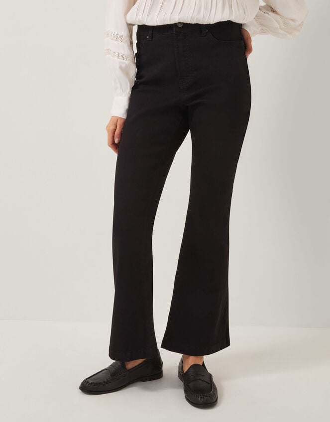 Cassie Kick Flare Jeans, Black (BLACK), large