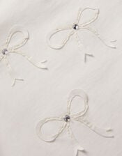 Bow Puff Sleeve T-Shirt, Ivory (IVORY), large