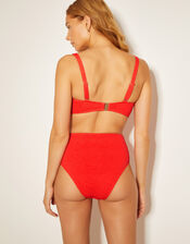 Kyla Tie Front Bandeau Bikini Top, Pink (PINK), large