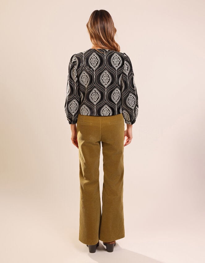 Traffic People Paddle Print Jacket, Black (BLACK), large