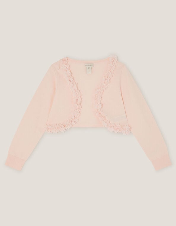 Appliqué Floral Cardigan, Pink (PINK), large