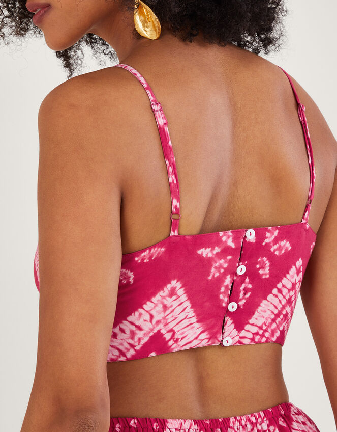 Bandhani Dye Print Maxi Dress, Pink (PINK), large