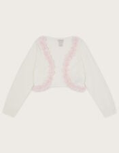 3D Floral Trim Cardigan, Multi (MULTI), large